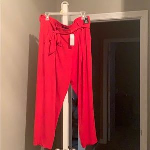 New York and Co. Red slim ankle XL